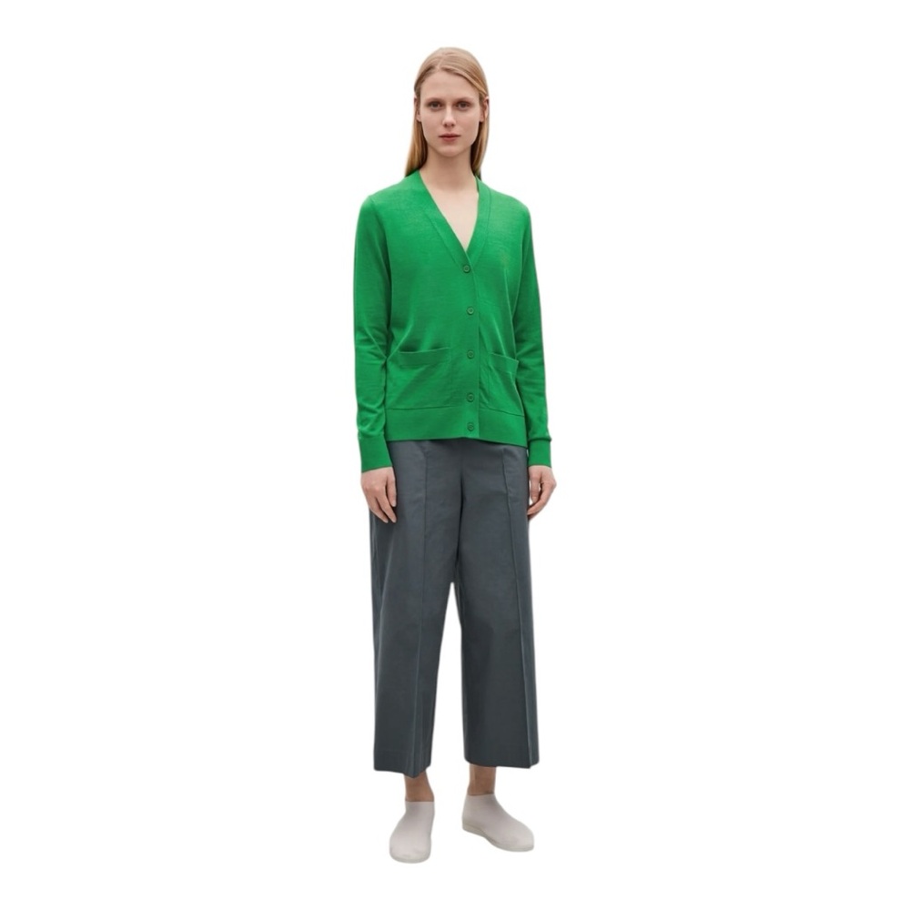 COS Silk Blend Green Women’s Cardigan Size XS